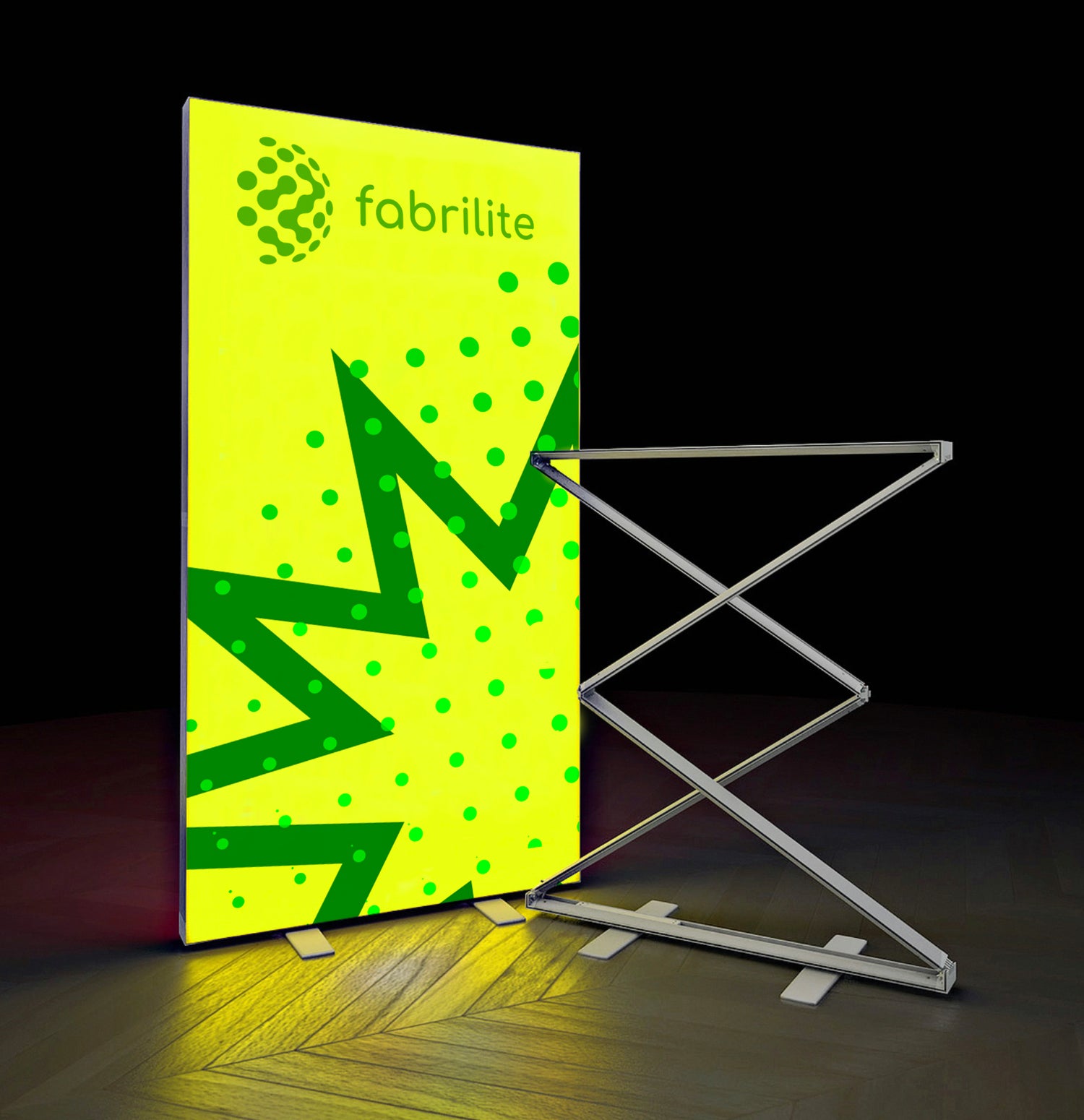 Fabrilite Tension Fabric 1m x 2m Pull-up Lightbox Display
