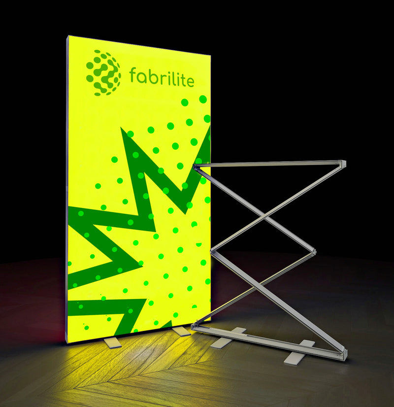 Fabrilite Tension Fabric 1m x 2m Pull-up Lightbox Display