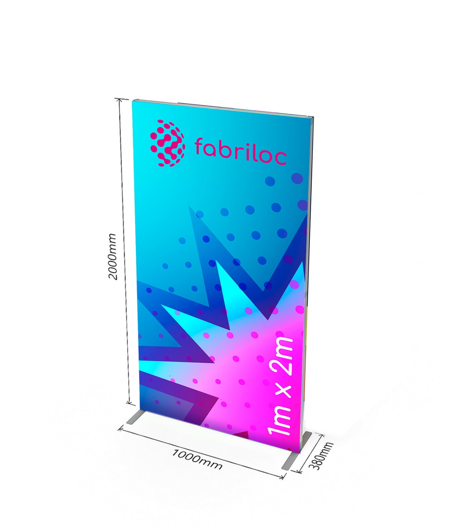Fabriloc Tension Fabric 1m x 2m Portable Display