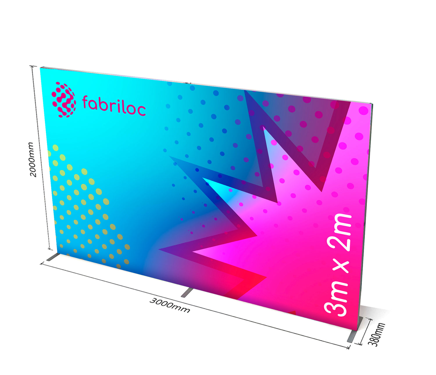 Fabriloc Tension Fabric 3m x 2m Portable Display